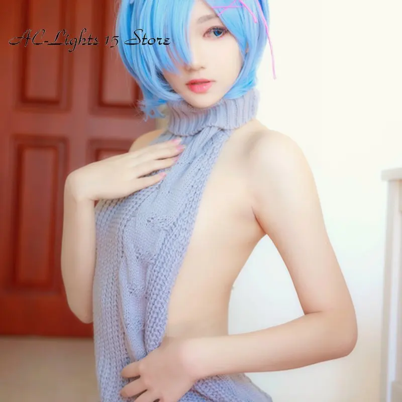 Spring Summer Sexy Halter Sweater Female High Collar Sleeveless Knit Pullover Women Tops 2022 Japanese Girl Killer | Женская одежда