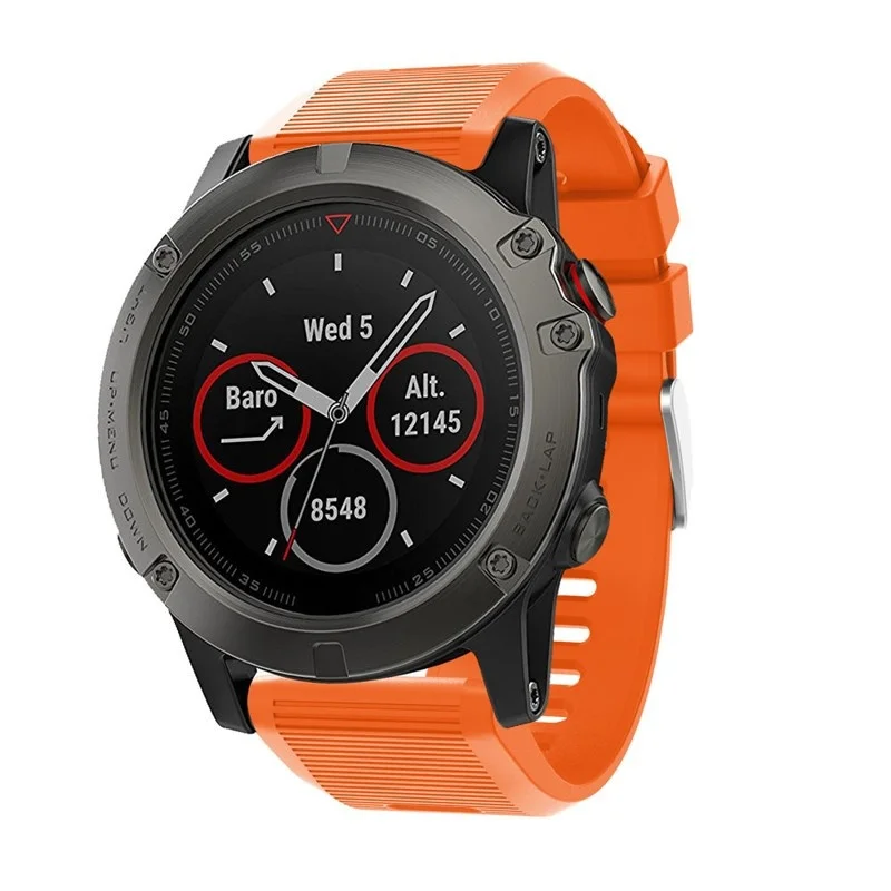 for Fenix 5X Band Quick Release 26mm Silicone Smart Watch Garmin / 3 3HR | Электроника