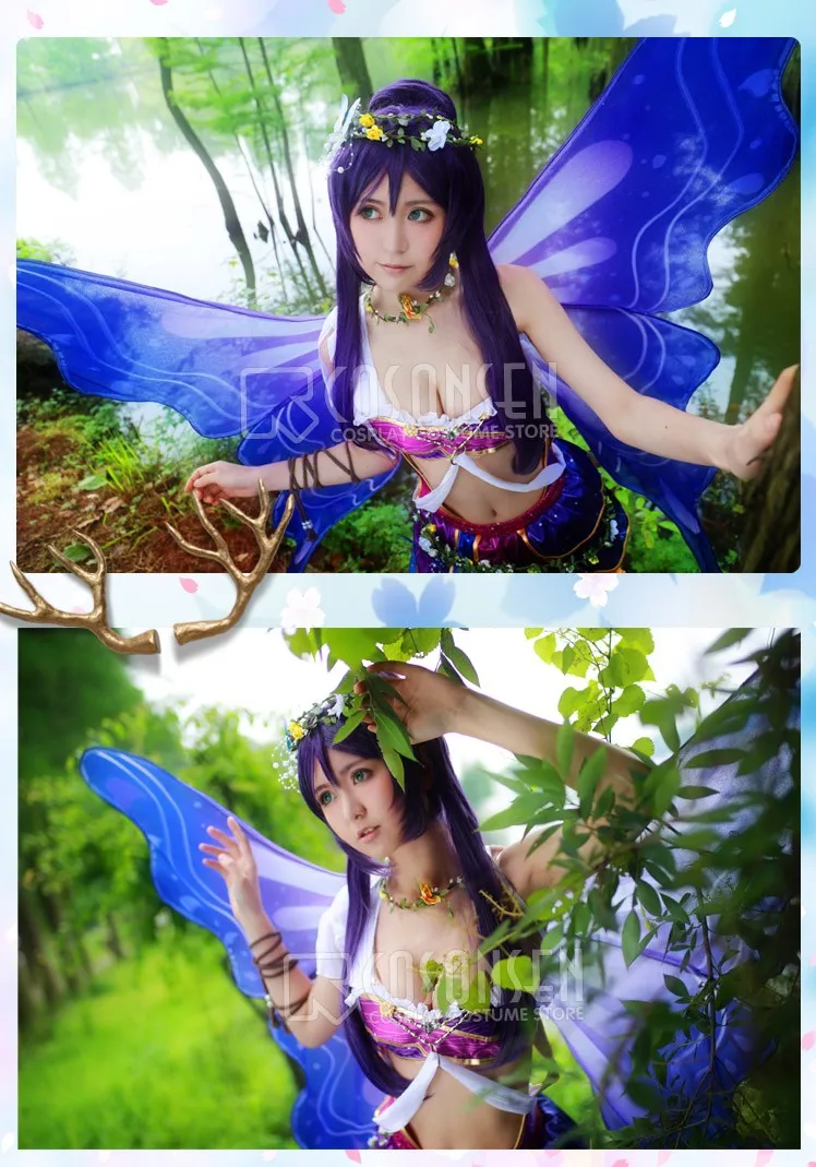 COSPLAYONSEN Love Live! Страна Фей Ver. After awakening Toujou Nozomi костюм для косплея с крыльями