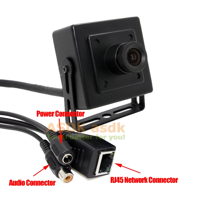 Аудио мини Тип HD 1080P IP камера 2.0MP металлическая крытая камера безопасности ONVIF P2P IP CCTV Камера