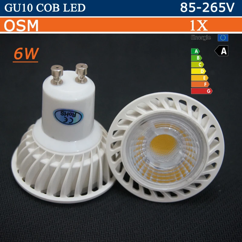 С регулируемой яркостью GU10 светодиодный cob Лампа AC 220 V 110 GU 10 Светодиодный
