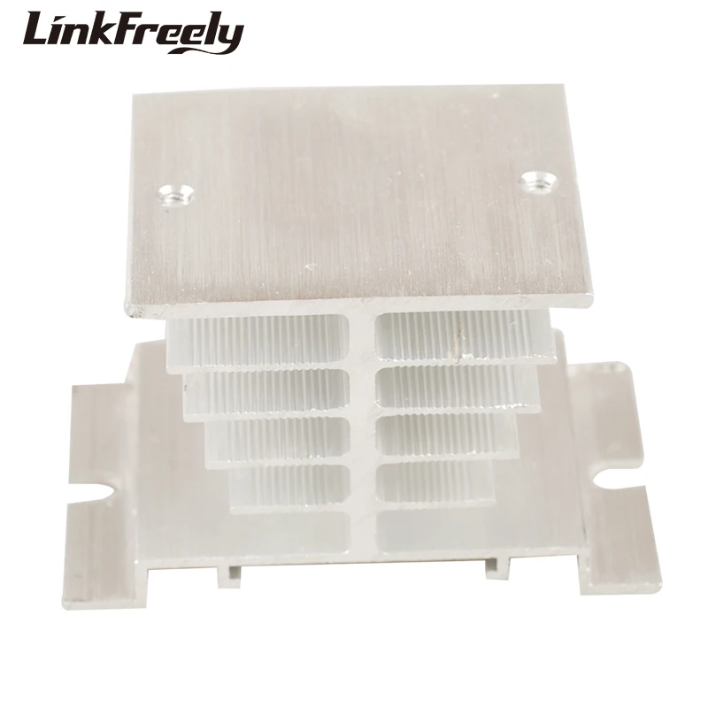 Алюминиевый рассеиватель тепла T60 для однофазного твердотельного реле SSR 10A 25A