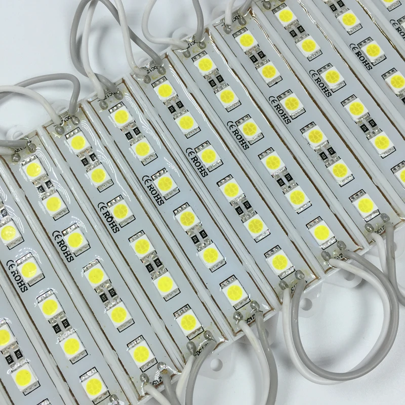20 шт. 5050 SMD СВЕТОДИОДНЫЙ LED s модуль чисто белый Водонепроницаемый световая