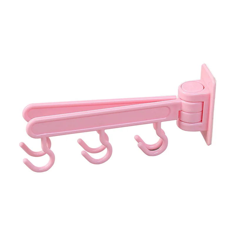 

Adjustable Kitchen Tableware Rack Hanging Holder Bathroom Strong Sucker Rack 6 Hooks For Towel Spoon Knife Cookware