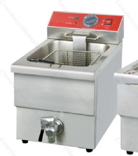 Роскошный тип одиночный бак 12л коммерческие электрические фритюрницы с масляным