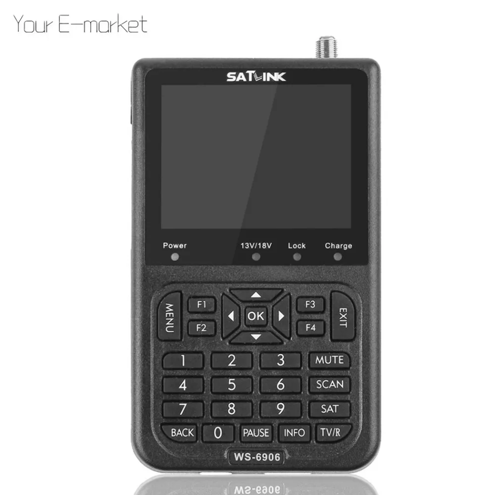 Satlink WS 6906 3 5 дюймов DVB S FTA цифровой спутниковый сигнал Finder автоматический поиск