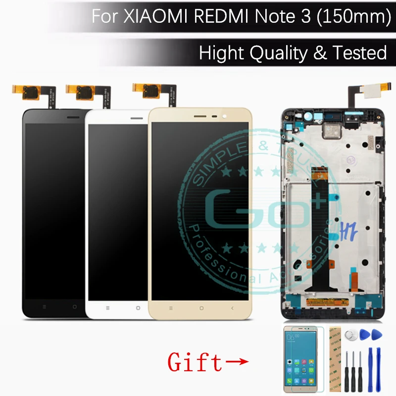 Для Xiaomi Redmi Note 3 Pro ЖК дисплей + рамка дигитайзер экран Сенсорная панель сборка