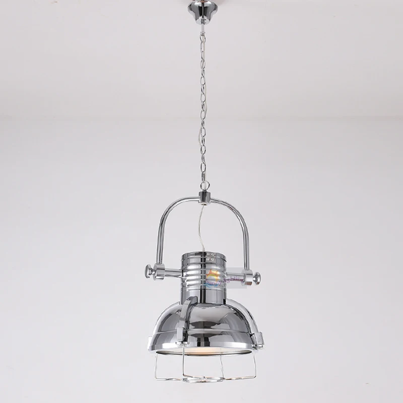персонализированный лофт Vintage Pendant Light Iron Robles Хромированный бронзовый кухонный