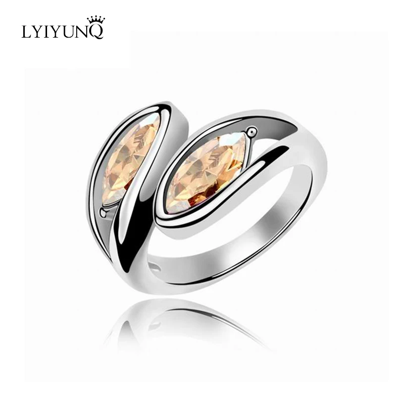 Модные брендовые кольца с серебряным покрытием модные украшения для девушек