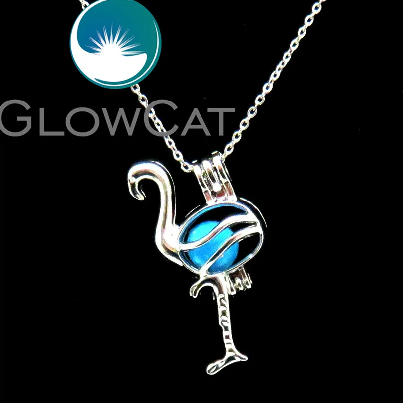 GLOWCAT K566 дикие животные Страусиные бусины клетка кулон эфирное масло диффузор