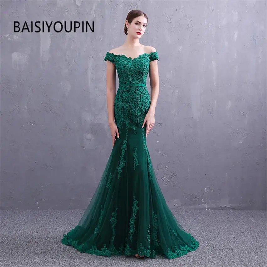 Реальные фотографии изумрудно зеленые торжественные платья маленький v образный