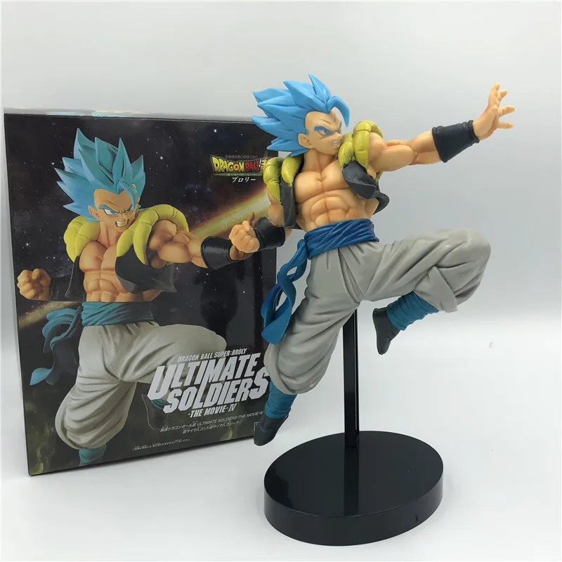 Dragon Ball Z темно-синяя Gogeta Goku Vegeta Ultimate Soldier Movie Ver. Против Супер броли битва ПВХ экшн-фигурка Драконий жемчуг зет 23 см