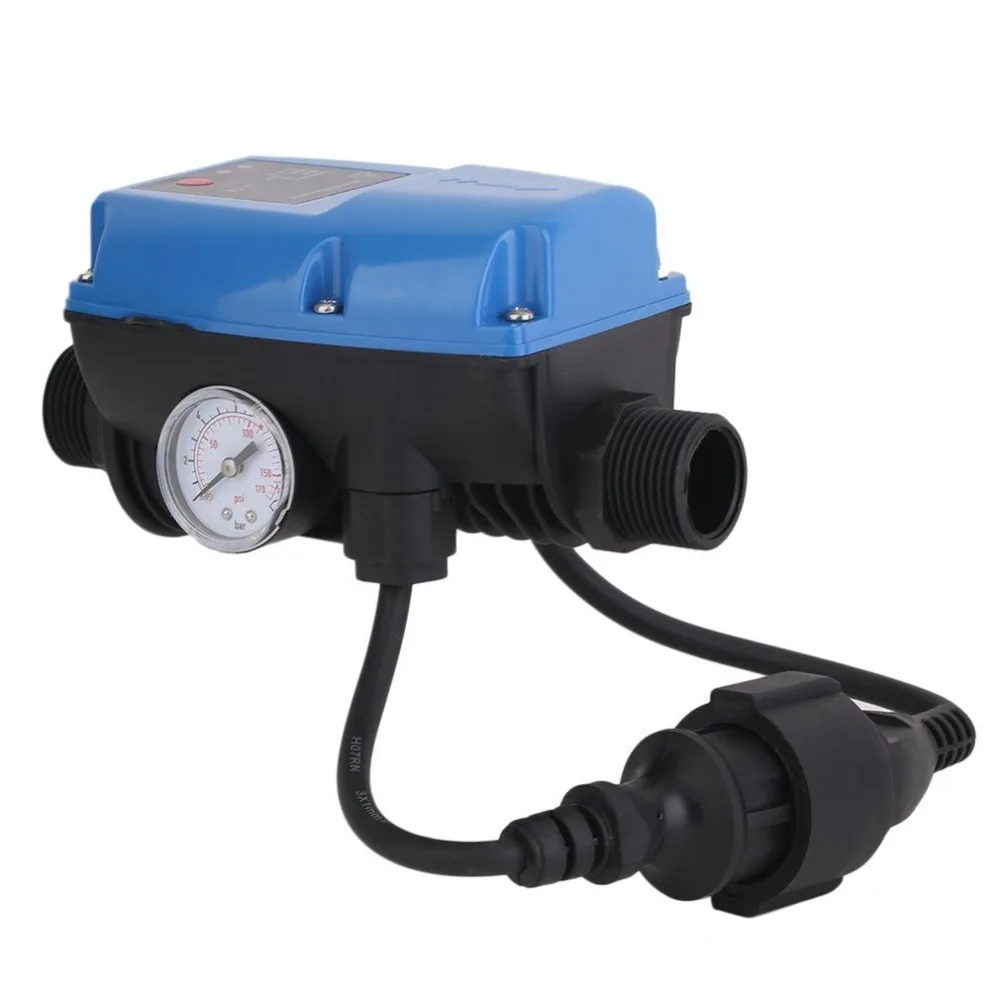 Электронный автоматический регулятор давления для водяного насоса с манометром