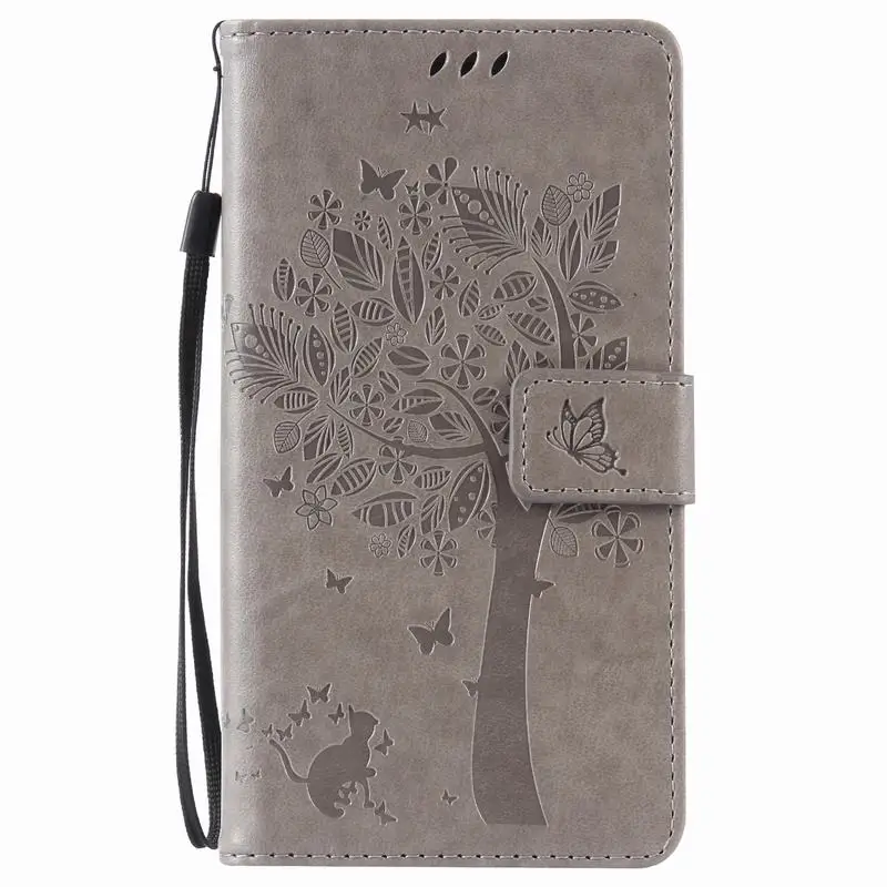Для samsung Galaxy Note 4 Чехол Кожаный тисненый кошелек чехол для телефона samsung Note 4 чехол и чехлы для samsung Galaxy Note 4 Чехол - Цвет: Серый