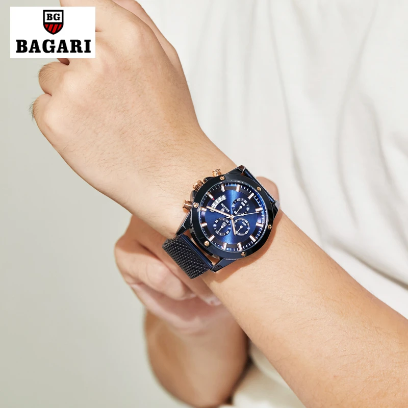 2020 Модные мужские наручные часы люксовый бренд кварцевые водонепроницаемые