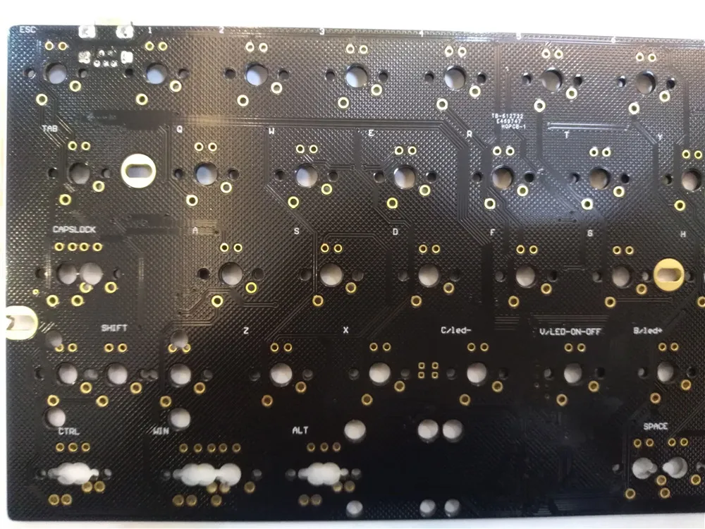 Черный 60 PCB CHN пластины Мини Компактный покер Совместимость с Сатаной gh60 DIY механические клавиатуры cherry mx профиль