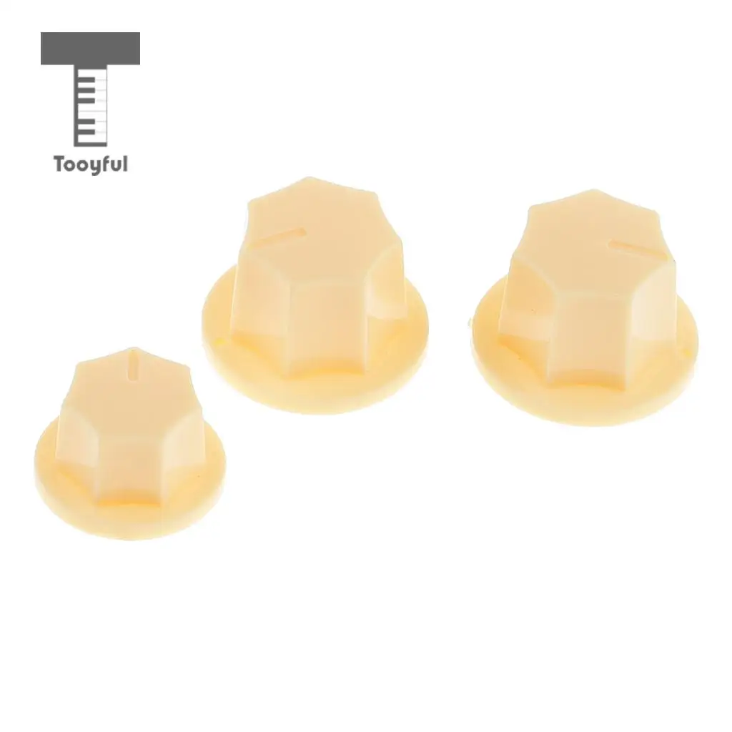 Plastic 3 Pieces Volume Toggle Control Knob Button for JB Jazz Bass Replacement Parts DIY | Спорт и развлечения