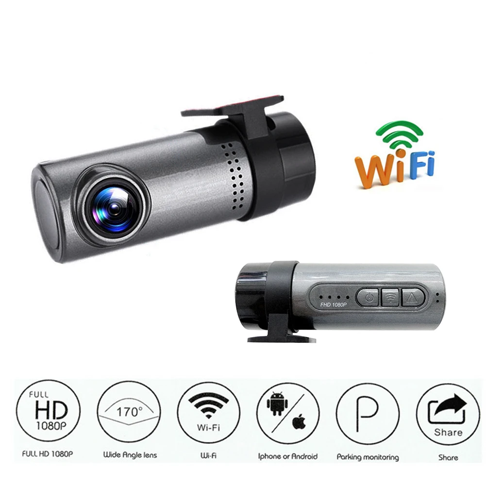Мини Автомобильный видеорегистратор 1080HD dvr Cam Vision Dash Cam WiFi ночное видение g-сенсор WDR Авто Вождение рекордер DVR рекордер