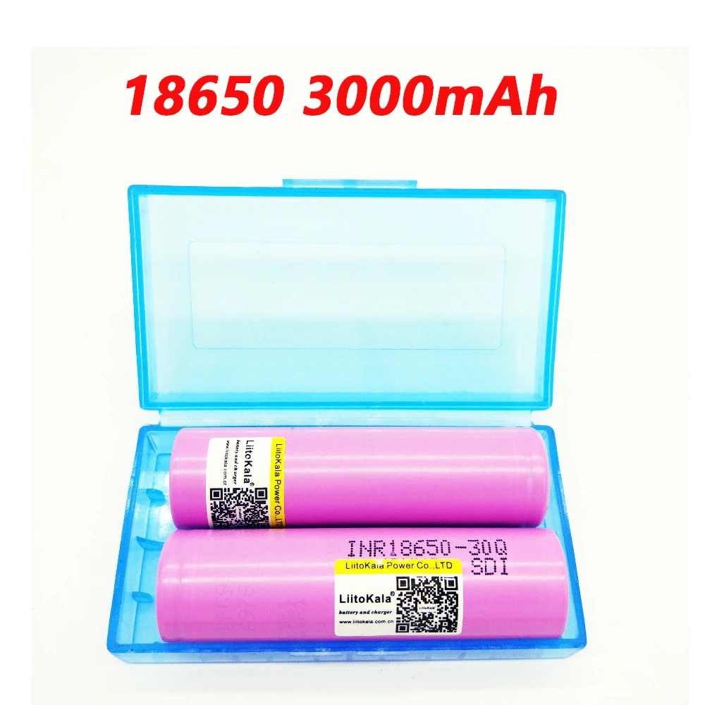2 шт. LiitoKala 100% Оригинал 3 7 V INR 18650 30Q 3000mAh аккумуляторы батарея | Электроника