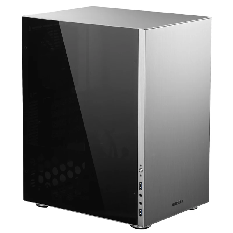 C3 PLUS Алюминиевый Чехол для компьютера сбоку через шасси поддержка MicroATX Большая пластина большой блок питания длинная видеокарта USB3.0