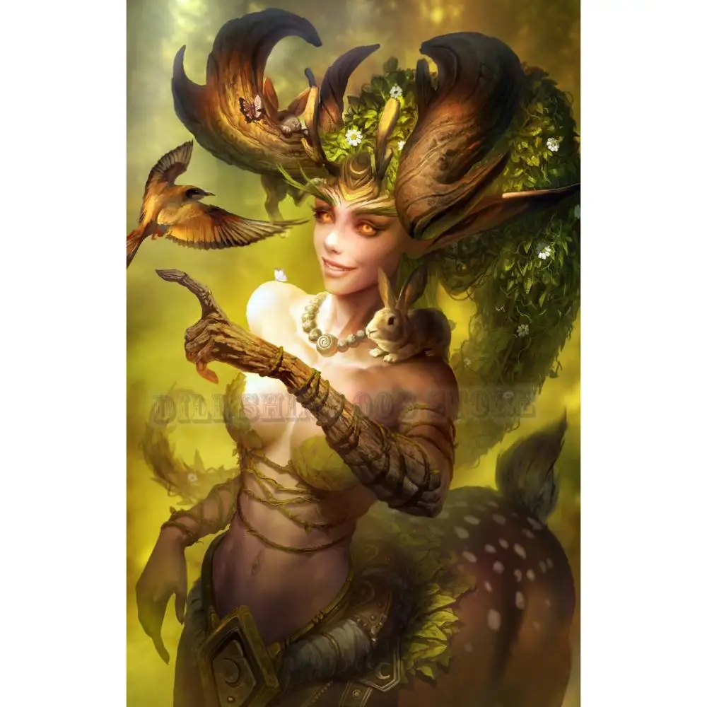 

5D DIY Diamond Painting fantasy Deer Elf Full Diamond Embroidery Cross Stitch Rhinestone Painting wall Decor Needlework Gift