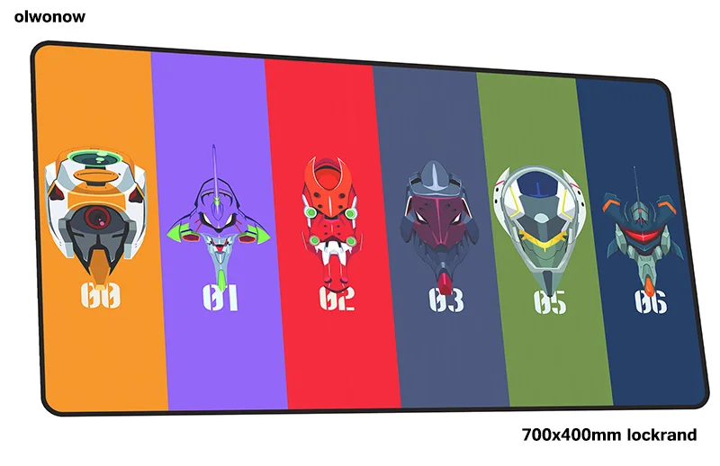 Evangelion Коврик для мыши 700x400x3 мм подарок для мальчика игровой коврик для геймера персональная игровая компьютерная настольная клавиатура со встроенной мышью игровые коврики - Цвет: Size 700x400x3mm