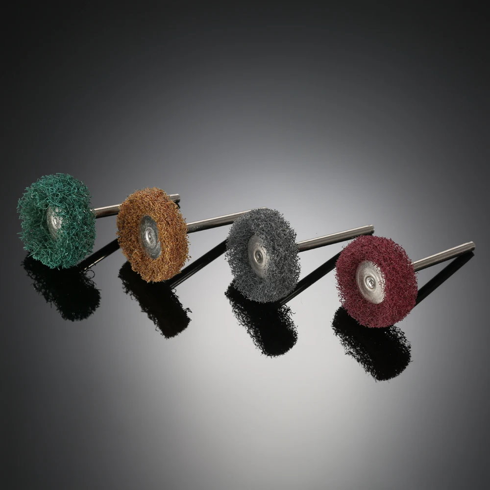 12 шт. Электрический укроп шлифовальные аксессуары абразивные колеса нейлоновое волокно гравировка Шлифовальная головка Полировочный диск