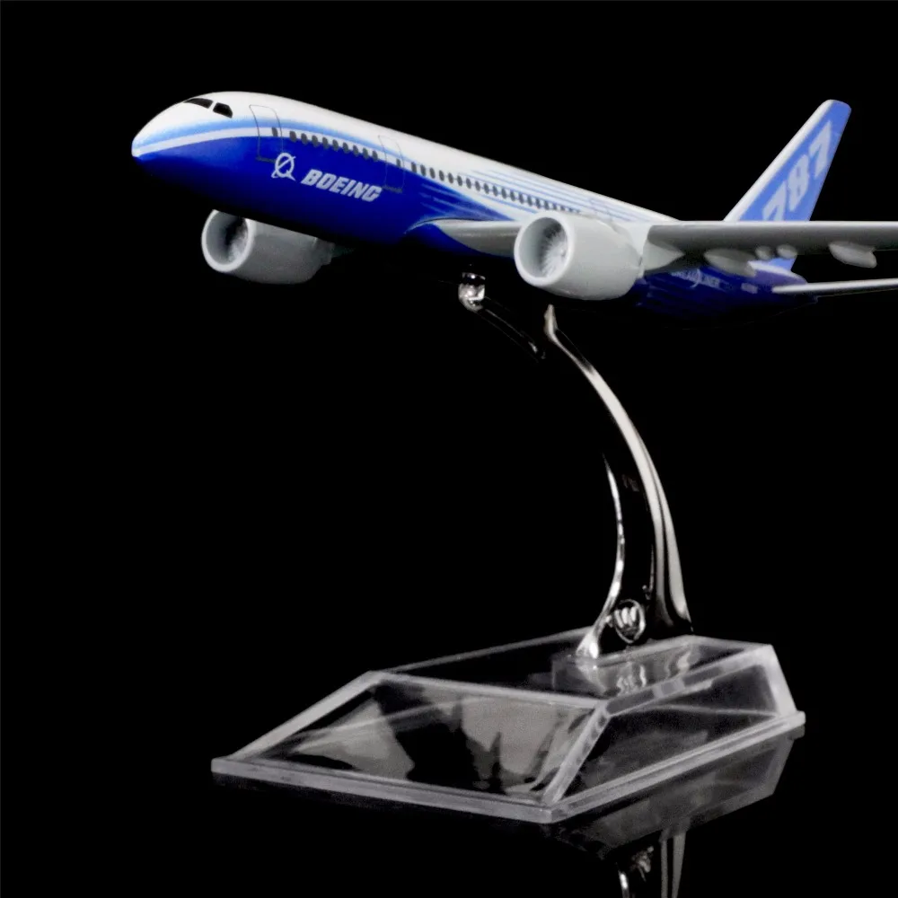 1: 400 16 см оригинальная модель Boeing 787 металлическая самолета украшение офиса