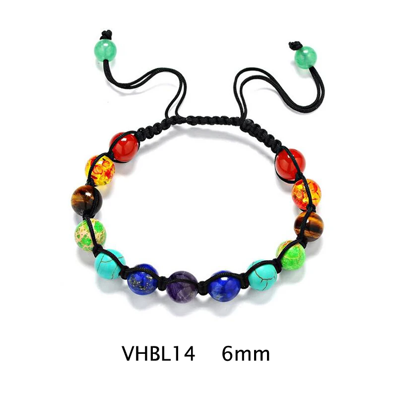 VHBL14 Vicky-домашнее ювелирное изделие с эфирным маслом чакра Лава браслет с глиной 6 мм-8 мм круглый аромашарик браслет духи браслет - Окраска металла: VHBL14