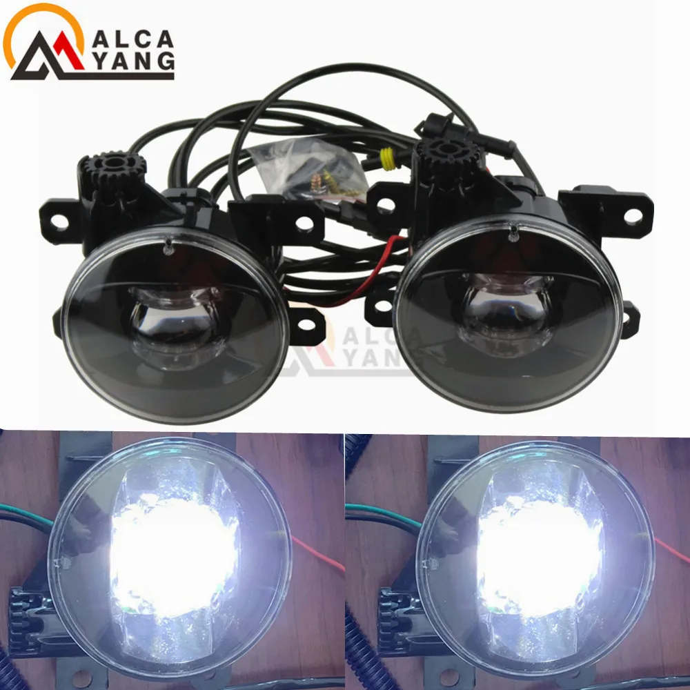 No Devil Eye Malcayang светодиодный круглый бампер противотуманные фары Devil Eye для Range Rover land rover freelander 2 2006 DRL Противотуманные фары освещение Стайлинг автомобиля - Цвет: No Devil Eye