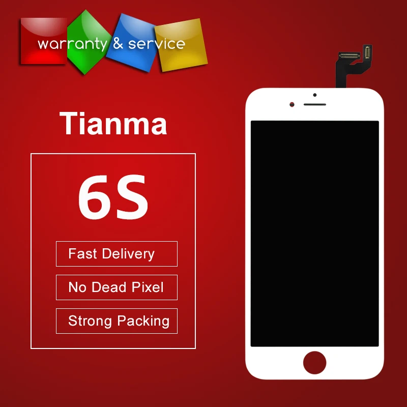 Для Tianma качественный ЖК дисплей для iphone 6S сенсорный экран дигитайзер Запасные