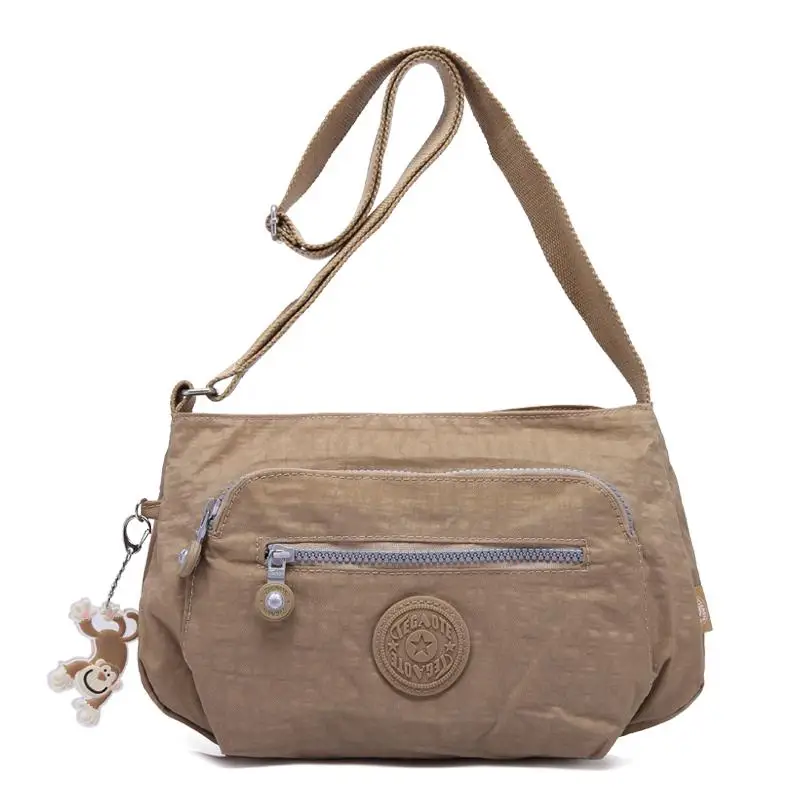 khaki TEGAOTE, маленькая сумка на плечо для женщин, сумки-мессенджеры, Хобо Bolsas Feminina, Женская сумочка, пляжный клатч, для девушек, нейлон, Повседневная сумка для женщин - Цвет: khaki