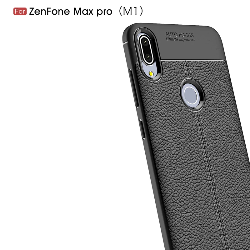 Чехол из искусственной кожи для Asus ZenFone Max Pro (M1) ZB601KL полностью Мягкий силиконовый