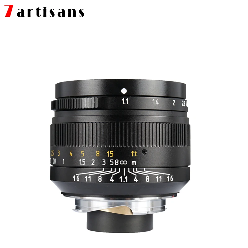 Портретная линза с большой апертурой 7 artisans 50 мм f1.1 Paraxial LM крепление для камер Leica