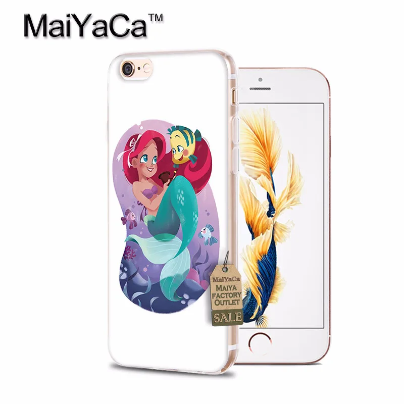 6 MaiYaCa Русалочка прозрачный мягкий ТПУ чехол для телефона чехол для iPhone 8 7 6S Plus X 10 5S SE xs чехол для MAX XR Coque Shell - Цвет: 6