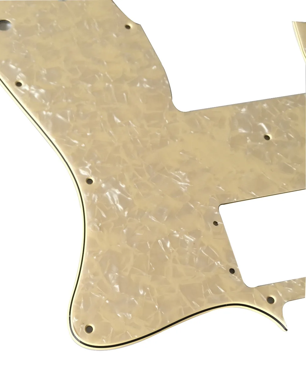 Pleroo Custom Guitar pickgaurd для ྄ RI Tele Pickguard Scratch Plate 4 слойный кремовый жемчуг|Детали и