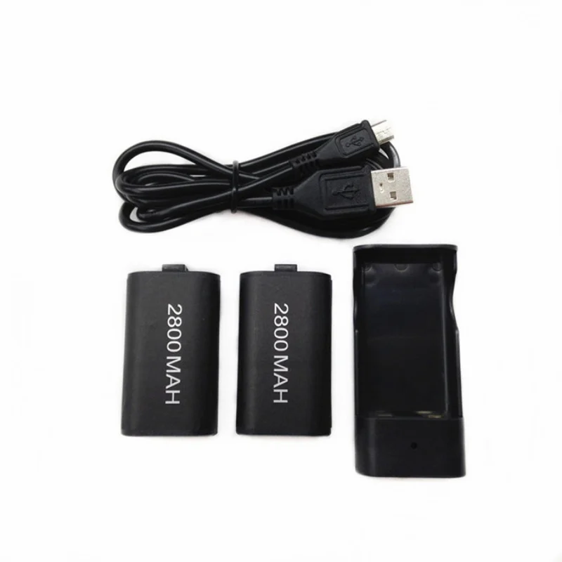 Новый набор аккумуляторов 5 в 1 + док станция для зарядки USB кабель Microsoft Xbox