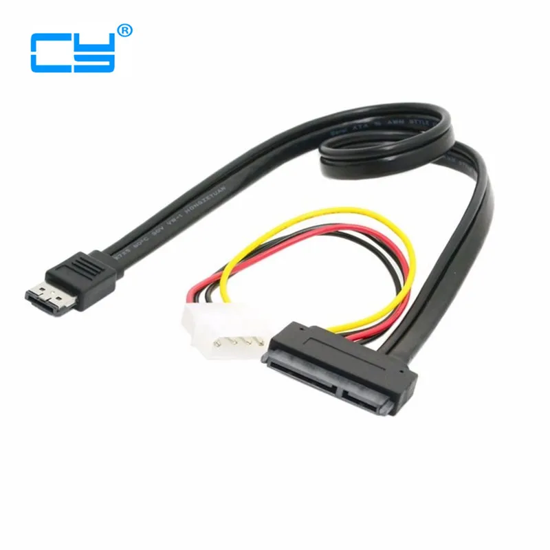 

1PCS 50cm eSATAp Power ESATA Combo to SATA 22pin & IDE 4pin 5V 12V cable adapter for 3.5" 2.5" Hard Disk Data Cable