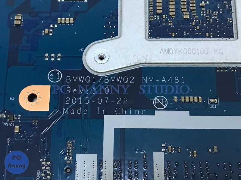 NOKOTION материнская плата 5B20K38192 BMWQ1 BMWQ2 NM-A481 для Lenovo Ideapad 300-15ISK NOK I3-6100U DDR3L 2GB