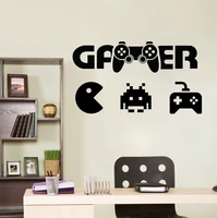 boys room wall decal gamer wall decal controller video game wall decals kids bedroom vinyl wall art decals gaming poster y132