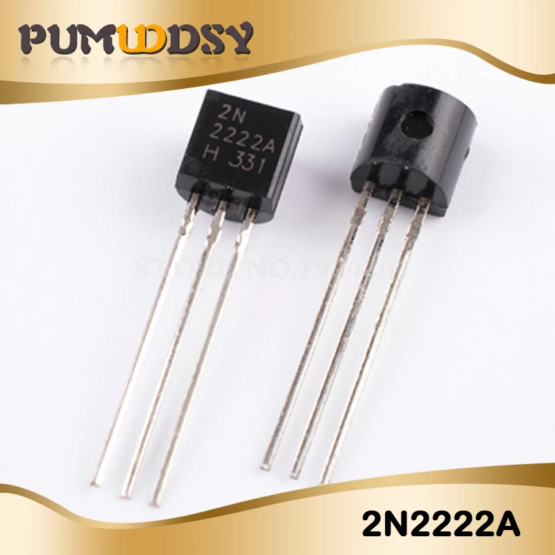 2N2222 100 шт. 2N2222 2N5401 2N3904 2N3906 2N5551 2N2907 TO-92 и IC - Цвет: 2N2222