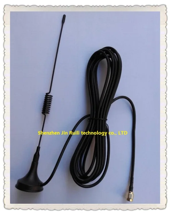 10 шт./лот антенна GPRS GSM 900-1800 МГц 3dbi 3 м кабель SMA с магнитным основанием пульт