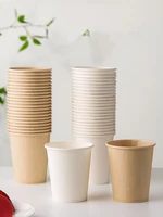 40pcspack high quality bamboo fiber household paper cups disposable coffee cup tea cup party supplies