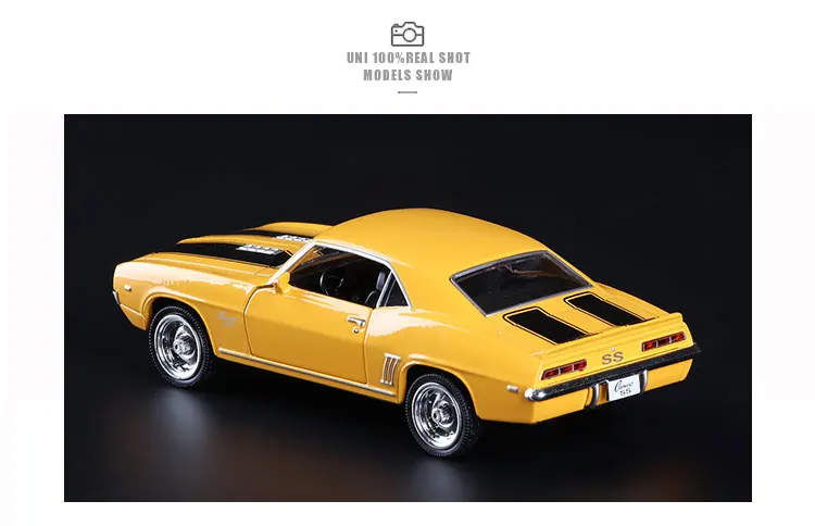 Совершенно RMZ City 1/36 масштаб Chevrolet Camaro SS(1969) металлическая литая под давлением Модель автомобиля игрушки с вытягиванием назад автомобиль игрушка для детей Подарки