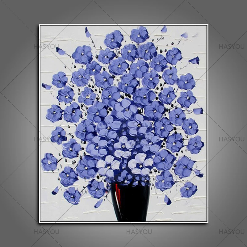 Картина маслом без рамки 4 цвета|modern paintings flowers|knife flower paintingmodern |