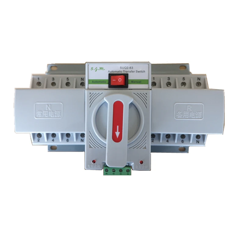 SUQ2 63 4P Mini Type Dual Power автоматический переключатель ATS 63a 220V/380 MCB без управления