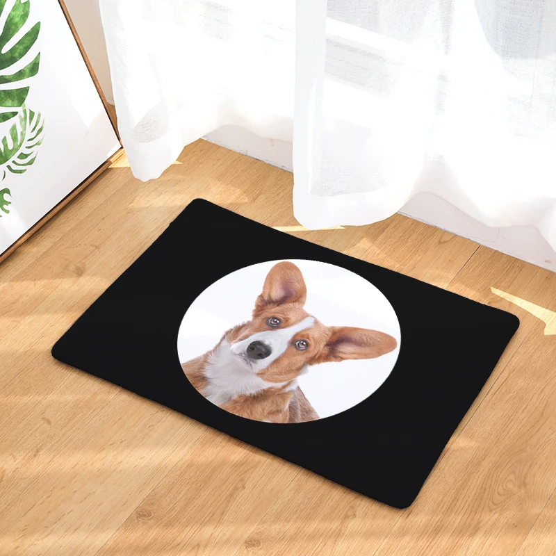 2017 New Big Head Dog Print Carpets Non-slip Kitchen Rugs for Home Living Room Floor Mats 40x60cm | Дом и сад