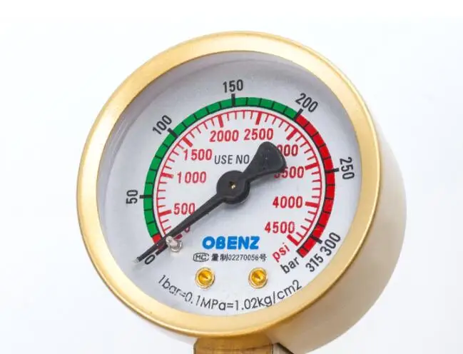 Маленький газовый счетчик с режущим клапаном аргона (редуктор давления OBC