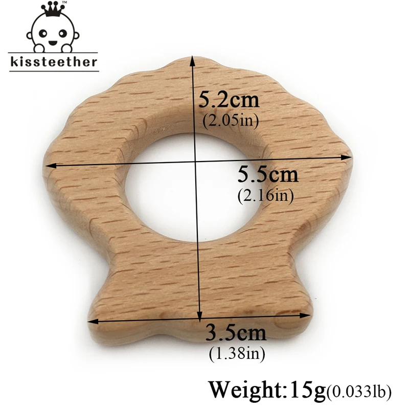 Деревянный Орлан из бука медведь кошка осьминог игрушка Прорезыватель сделай