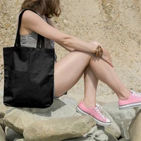 cotton tote reusable women storage shopping bag beach handbags grocery fruit bags ct001